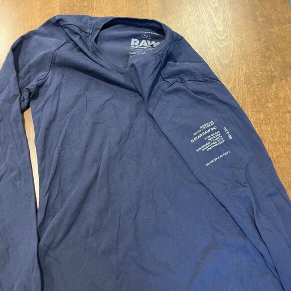 G-Star Raw Long Sleeve Tee Women's Size Small V Neck T-Shirt Cradle to Cradle - Picture 4 of 8